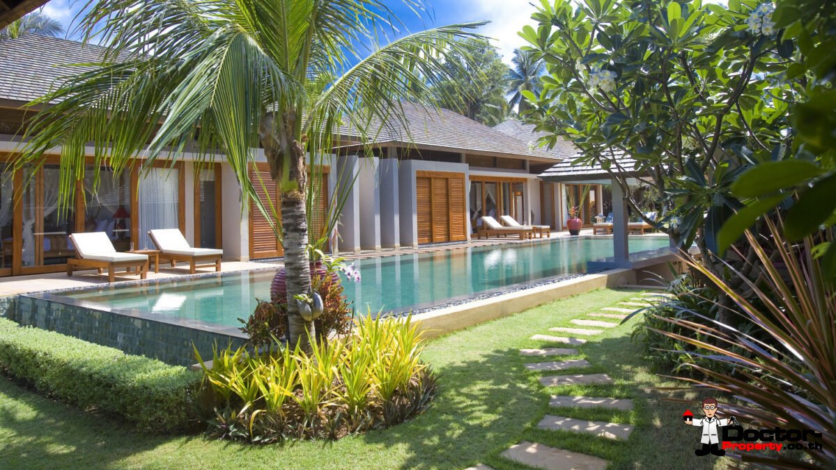 5 Bedroom Beachfront Pool Villa – Nathon, Koh Samui – For Sale